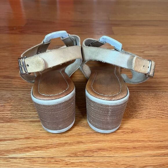 Sheridan Mia Italian Leather Block Heel Summer Sandals - Picture 7 of 13